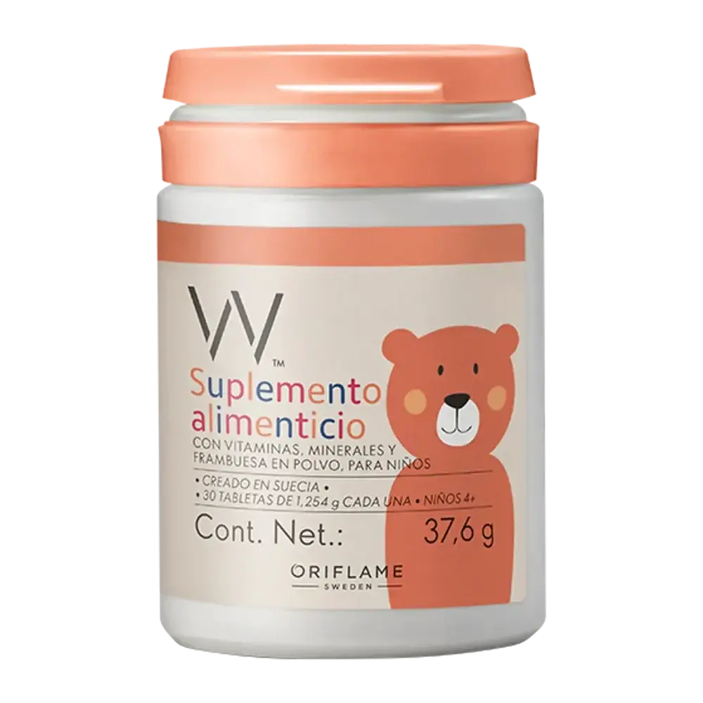 Vitaminas y minerales con frambuesa para niños